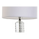 Desk lamp Home ESPRIT White Crystal 50 W 220 V 25 x 25 x 42 cm