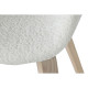 Silla de Comedor Home ESPRIT Blanco Poliéster Madera 55,5 x 67,5 x 80,5 cm
