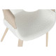Silla de Comedor Home ESPRIT Blanco Poliéster Madera 55,5 x 67,5 x 80,5 cm