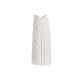 Vase Home ESPRIT White Stoneware Tropical Leaf of a plant 21 x 10 x 50 cm