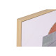 Cuadro Home ESPRIT Poliestireno Lienzo Abstracto Urbano 62,5 x 2,8 x 62,5 cm (2 Unidades)