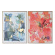 Canvas Home ESPRIT Blue Pink polystyrene Canvas Abstract Modern 94 x 4 x 123,5 cm (2 Units)
