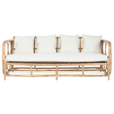 Sofa Home ESPRIT White Natural 192 x 72 x 75 cm