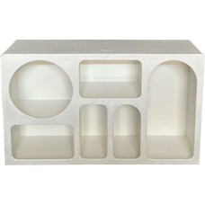 Aparador Home ESPRIT Blanco Madera MDF 120 x 26 x 75 cm