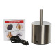 Desk lamp Home ESPRIT Copper Golden Silver 8 x 8 x 34 cm (3 Units)