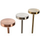 Desk lamp Home ESPRIT Copper Golden Silver 8 x 8 x 34 cm (3 Units)