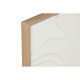 Cuadro Home ESPRIT Blanco Abstracto Escandinavo 80 x 4 x 80 cm (2 Unidades)