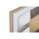Painting Home ESPRIT Brown Golden Abstract Modern 80 x 4 x 80 cm (2 Units)