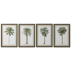 Painting Home ESPRIT Green Beige Palms Tropical 50 x 2,5 x 70 cm (4 Units)