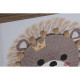 Canvas Home ESPRIT White Natural Children's animals 30 x 2,6 x 30 cm (3 Units)