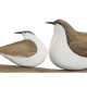 Decorative Figure Home ESPRIT White Natural Aged finish 35 x 4,5 x 12 cm
