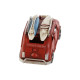 Decorative Figure Home ESPRIT Blue Red Multicolour Sky blue 11 x 5 x 5,5 cm (3 Units)
