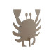 Figura Decorativa Home ESPRIT Azul Rojo Natural Cangrejo 17,5 x 6 x 29 cm (2 Unidades)
