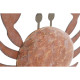 Figura Decorativa Home ESPRIT Azul Rojo Natural Cangrejo 17,5 x 6 x 29 cm (2 Unidades)