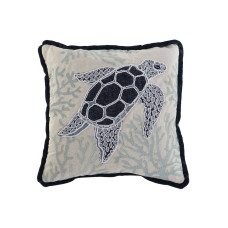 Cojín Home ESPRIT Tortuga Mediterráneo 45 x 15 x 45 cm
