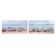 Painting Home ESPRIT Ship Mediterranean 120 x 3 x 60 cm (2 Units)