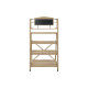 Shelves Home ESPRIT Black Board Fir wood 98 x 68 x 192 cm