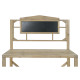 Shelves Home ESPRIT Black Board Fir wood 98 x 68 x 192 cm