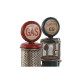 Figura Decorativa Home ESPRIT Azul Rojo Vintage 10 x 10 x 35 cm (2 Unidades)
