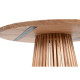Dining Table Home ESPRIT Natural Mindi wood 120 x 120 x 75 cm