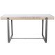 Dining Table Home ESPRIT White Grey Natural Metal 150 x 85 x 75 cm