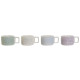 Juego de Tazas de Café DKD Home Decor Verde Azul cielo Lila Metal Bambú Dolomita 260 ml