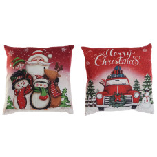 Cojín DKD Home Decor Navidad Multicolor Poliéster 40 x 10 x 40 cm (2 Unidades)