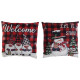 Cojín DKD Home Decor Navidad Multicolor Poliéster 40 x 10 x 40 cm (2 Unidades)