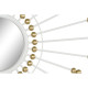 Wall mirror Home ESPRIT White Golden 80 x 2,5 x 80 cm