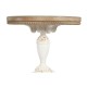 Side table Home ESPRIT White Natural Fir 55 x 55 x 57 cm