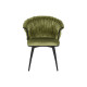 Chair DKD Home Decor Black Green Velvet Metal 66 x 60 x 84 cm