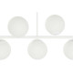 Ceiling Light DKD Home Decor 98 x 45 x 30 cm Crystal Metal White 50 W