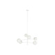 Lámpara de Techo DKD Home Decor 96 x 73 x 50 cm Cristal Metal Blanco 50 W