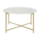 Mesa de Centro DKD Home Decor 81 x 81 x 44 cm Mármol Hierro