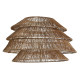 Pantalla de Lámpara DKD Home Decor Natural Yute Jute 50 x 50 x 30 cm