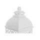 Farolas DKD Home Decor 24 x 24 x 74 cm Acabado envejecido Cristal Metal Blanco Árabe