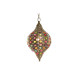 Lámpara de Techo DKD Home Decor Dorado Metal Multicolor 40 W 50 W 24 x 24 x 42 cm
