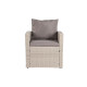 Conjunto de Mesa con 3 Sillones DKD Home Decor Marrón ratán sintético (177 x 72 x 80 cm)