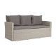 Conjunto de Mesa con 3 Sillones DKD Home Decor Marrón ratán sintético (177 x 72 x 80 cm)