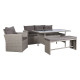 Conjunto de Mesa con 3 Sillones DKD Home Decor Marrón ratán sintético (177 x 72 x 80 cm)
