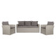 Conjunto de Mesa con 3 Sillones DKD Home Decor Marrón ratán sintético (177 x 72 x 80 cm)