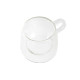 Juego de Tazas de Café DKD Home Decor Cristal Transparente Vidrio de Borosilicato (80 ml)