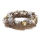 Advent wreathe DKD Home Decor Natural Golden Brown Pineapples (34 x 34 x 8 cm)