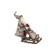 Adorno Navideño DKD Home Decor Rojo Gris Madera Papá Noel 42 x 22 x 48 cm