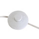 Lámpara de Pie DKD Home Decor Dorado Metal Poliéster Blanco 50 W Madera MDF (41 x 41 x 156 cm)