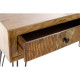 Console DKD Home Decor 118 x 40 x 77 cm Black Metal Brown Acacia