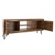 TV furniture DKD Home Decor Brown Black Light brown 145 x 42 x 61 cm 145 x 40 x 60 cm