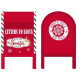 Buzón DKD Home Decor Blanco Rojo Metal 29 x 24 x 52 cm