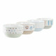 Bowl DKD Home Decor 4 Units Stoneware 460 ml (12 x 12 x 6,5 cm)