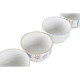 Bowl DKD Home Decor 4 Units Stoneware 460 ml (12 x 12 x 6,5 cm)